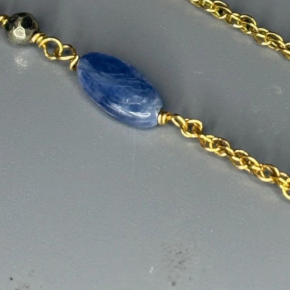 Alexis Bittar Labradorite and Blue Stone Necklace - Picture 3 of 9